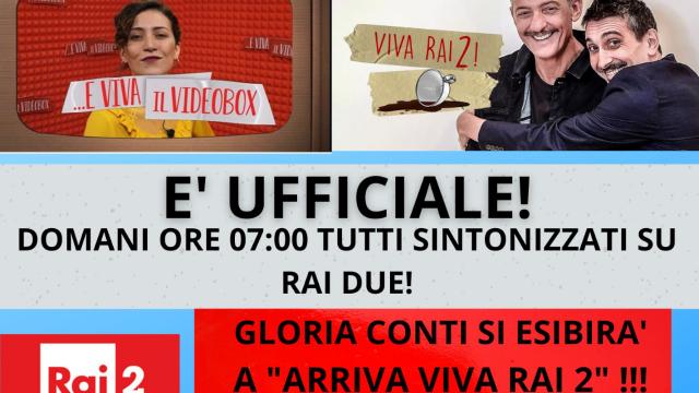 Grottammare, Gloria Conti artista della 'Lido degli Aranci' arriva su Viva Rai2 di Fiorello
