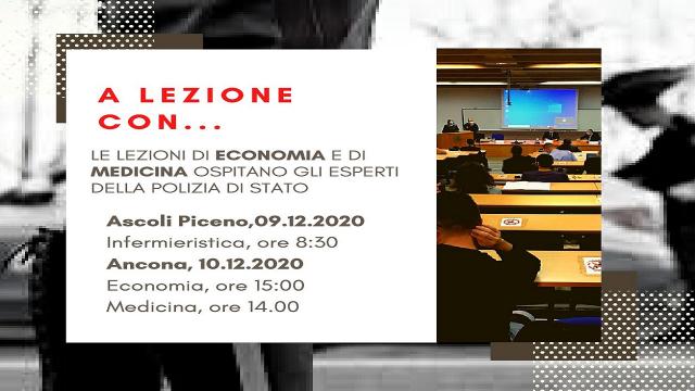 Univpm, lezioni sulla guida sicura con la Polizia di Stato ad Ascoli ed Ancona