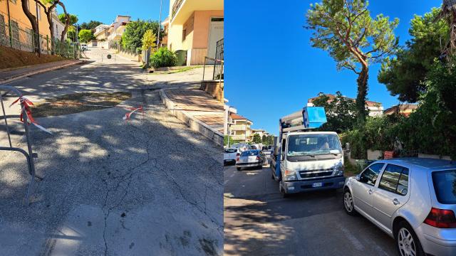 Grottammare, bomba d’acqua: avanti con i lavori di ripristino della sicurezza