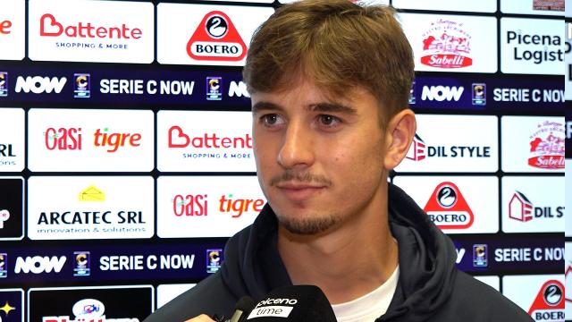 Ascoli-Rimini 0-1, la voce di Fiorini in zona mista: “Gara sporca, è stato fondamentale vincere i contrasti”