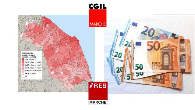 Ires Cgil Marche e redditi 2022: inflazione brucia aumenti redditi dei marchigiani. 4 su 10 sono sotto i 15mila euro