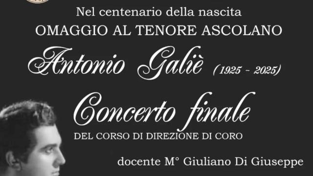 Ascoli Piceno, Istituto Musicale Gaspare Spontini omaggia il grande tenore ascolano Antonio Galiè