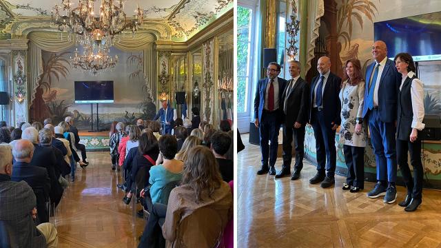Presentato a Parigi nella sede dell’Ambasciata italiana il volo Ancona – Parigi Orly al debutto il 27 Maggio prossimo 