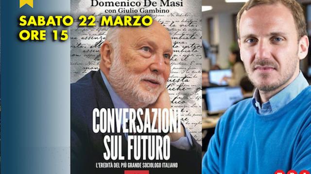 Giulio Gambino ad Ascoli per presentare il libro 'Conversazioni sul futuro. L’eredità del più grande sociologo italiano'