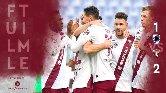 Sampdoria-Torino 1-2, highlights