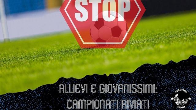 Coronavirus, rinviate le gare d'esordio degli Allievi e dei Giovanissimi dell'Atletico Ascoli