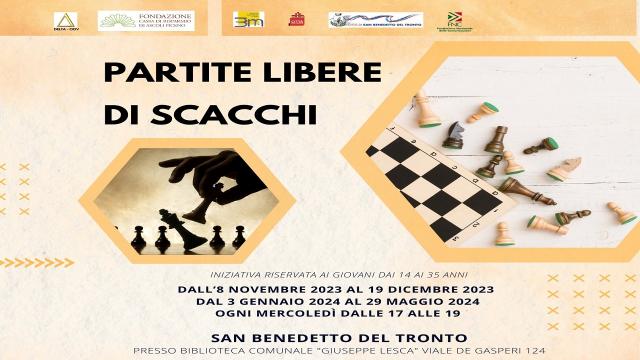 San Benedetto: scacchi, appuntamento alla biblioteca ''Giuseppe Lesca''
