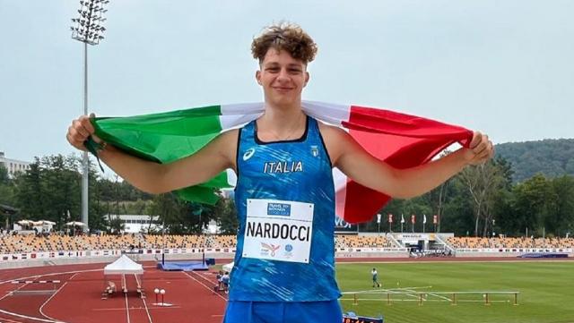 Asa Ascoli, il 16enne Nardocci d'argento nel peso al Festival olimpico della gioventù europea