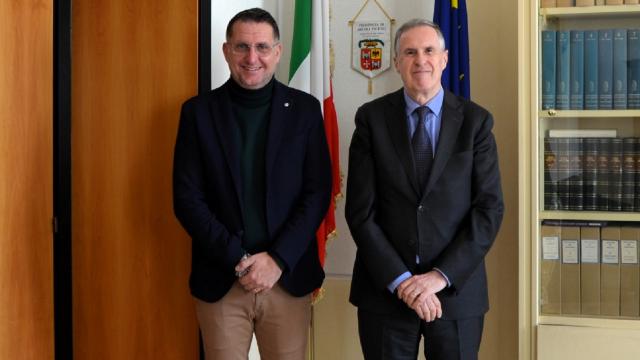 Ascoli Piceno, il nuovo prefetto Copponi in visita al presidente della Provincia Loggi