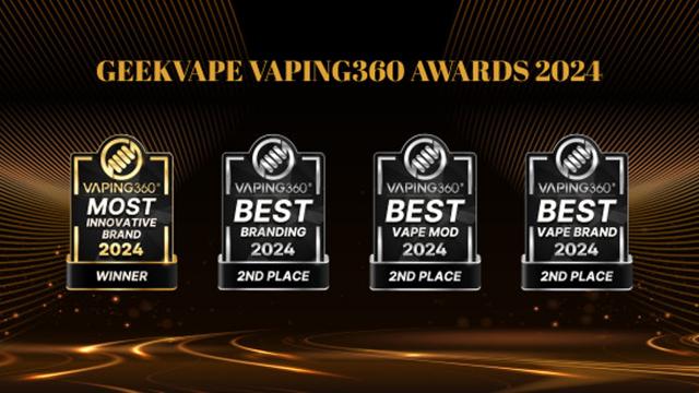 Geekvape vince alla grande agli Annual Awards 2024 di Vaping360