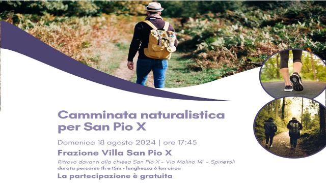 Unione Sportiva Acli, sesta edizione della Camminata naturalistica per San Pio X