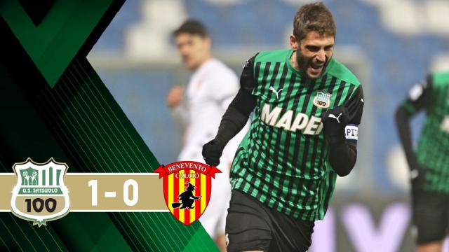 Sassuolo-Benevento 1-0, highlights