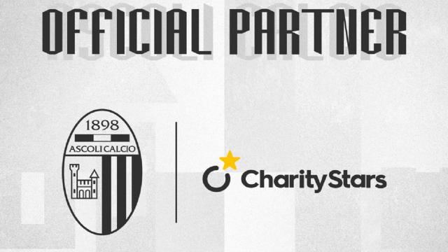 Ascoli Calcio: nuova partnership commerciale con CharityStars, piattaforma internazionale di aste benefiche online