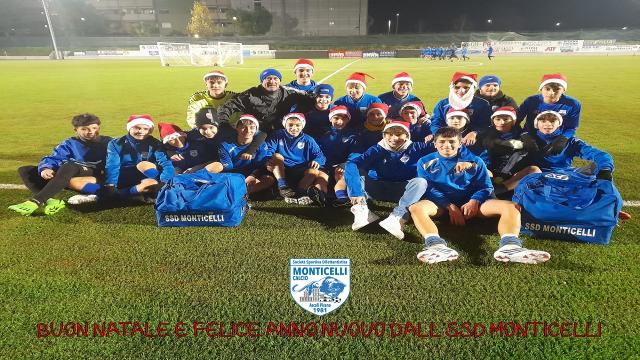 Monticelli Calcio, gli auguri di Buone Feste del club ascolano del presidente Castelli