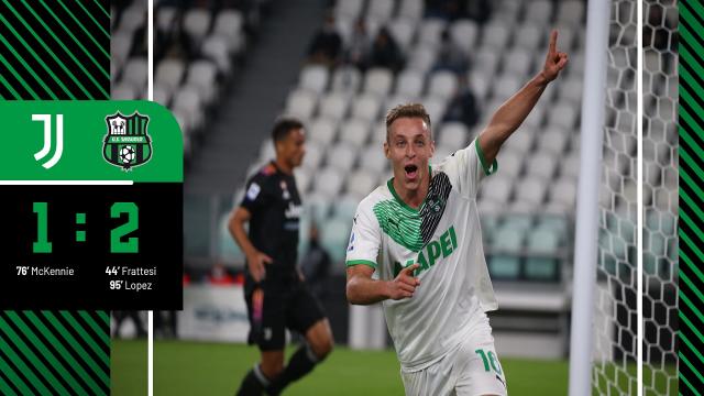 Juventus-Sassuolo 1-2, highlights. Secondo gol in Serie A per Frattesi: ''Neanche nel più bello dei sogni''