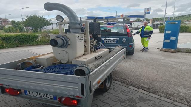 Maltempo, la Protezione Civile di San Benedetto invia un’autopompa a Senigallia