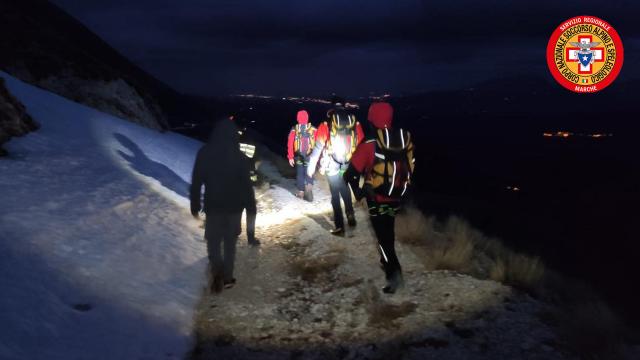 Monte Sibilla, soccorsi due ragazzi di Rimini in difficoltà per il maltempo 