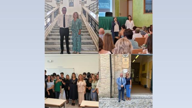 Anno scolastico 2023/2024, presidente Provincia Ascoli e consiglieri in visita nelle scuole superiori del territorio 