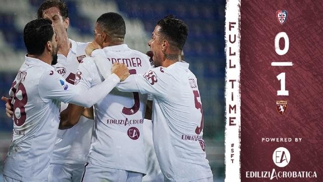 Cagliari-Torino 0-1, highlights