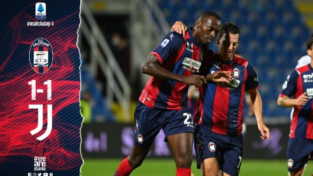 Crotone-Juventus 1-1, highlights