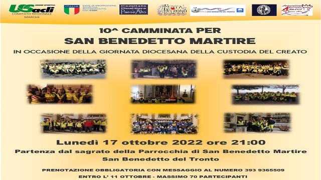 Unione Sportiva Acli, iniziativa ''Camminare per San Benedetto Martire e verso la Custodia del Creato''