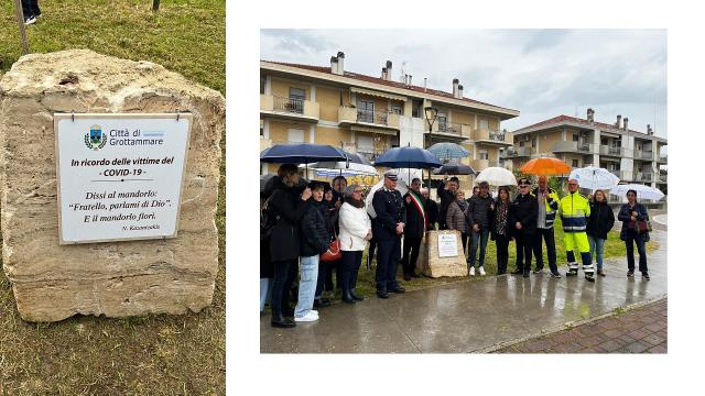 Grottammare, in tanti a ricordare le vittime del Coronavirus