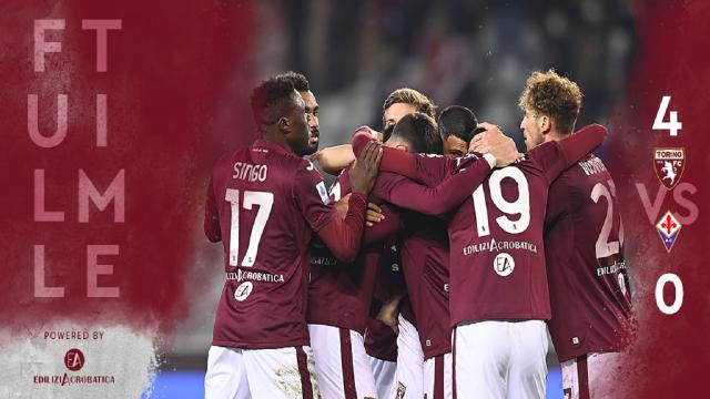 Torino-Fiorentina 4-0, highlights