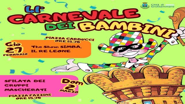 Grottammare: 41esimo Carnevale dei Bambini, in trecento pronti a sfilare 