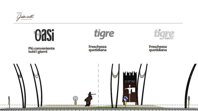 Ascoli Piceno, Magazzini Gabrielli riqualifica una rotatoria con un omaggio alla Quintana