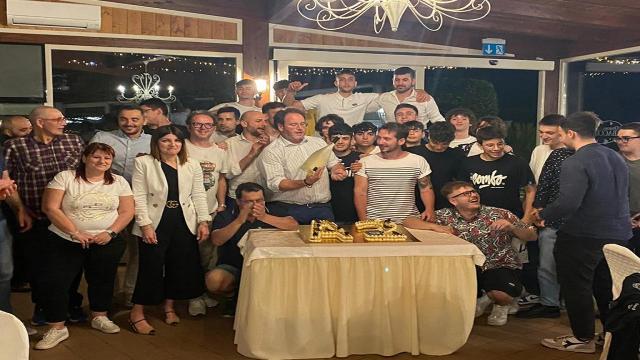 Pallamano, cena di fine anno dell'Handball Club Monteprandone per festeggiare la Serie A2 