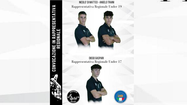 Atletico Ascoli: Traini, Di Matteo e Gaspari nuovamente chiamati in Rappresentativa Regionale