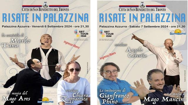 San Benedetto: Palazzina Azzurra, appuntamento con la risata