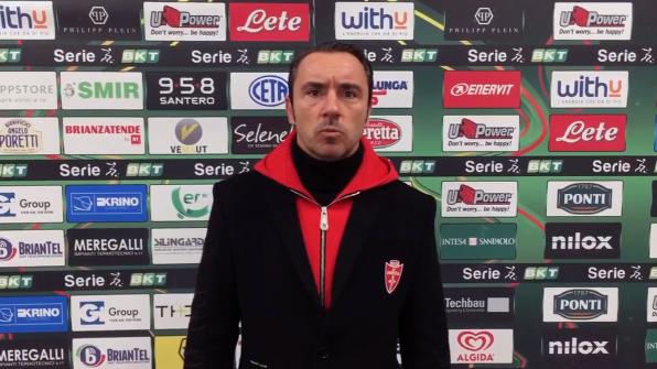 Monza-Vicenza 1-1, la voce di Brocchi post gara
