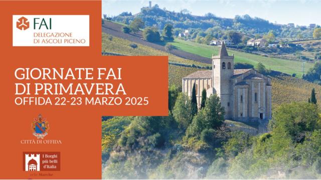 Offida protagonista delle Giornate Fai di Primavera per scoprire i gioielli del patrimonio storico e religioso 