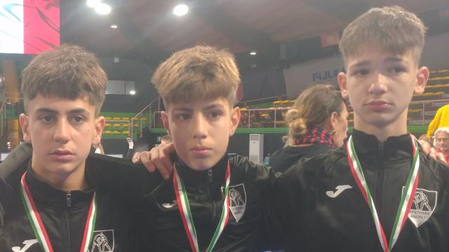 Tre medaglie per giovani lottatori della Takedown Ascoli al Campionato Italiano Esordienti 'A'