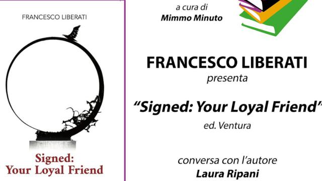 Al 'Tebaldini' di San Benedetto del Tronto il dottor Francesco Liberati presenterà il libro 'Signed: Your Loyal Friend'
