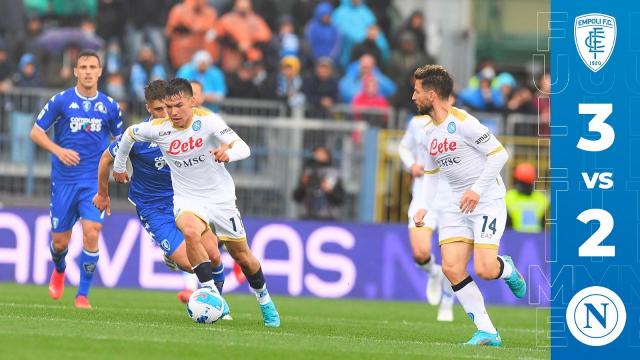 Empoli-Napoli 3-2, highlights
