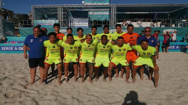 Beach soccer: Serie A Q8 Poule Scudetto 2025, l'Happy Car Sambenedettese supera Cagliari in rimonta