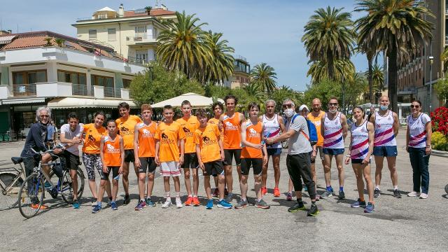 ''Run4Hope'', Giro d'Italia podistico benefico ha fatto tappa a San Benedetto