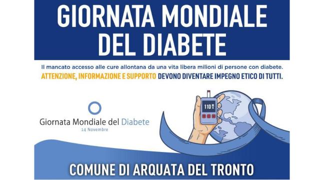 Diabete, ad Arquata screening gratuito a cura dell'Uoc malattie metaboliche e diabetologia dell'Ast di Ascoli 