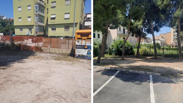 San Benedetto: via Col di Lana, sgombrato il parcheggio dietro il mercatino coperto