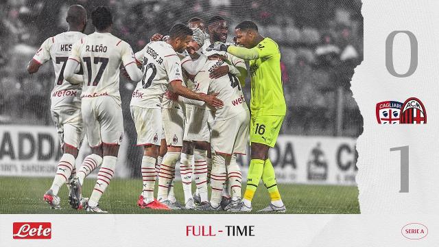 Cagliari-Milan 0-1, highlights