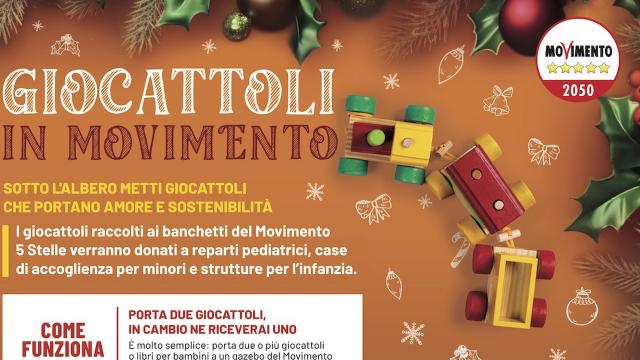 Iniziativa Movimento 5 Stelle: ad Ascoli arriva 'Giocattoli in Movimento'. Raccolta e scambio solidale di giochi 