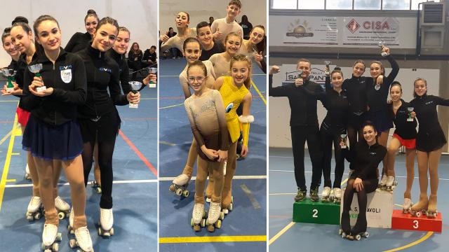 Pattinaggio artistico: Diavoli Verde Rosa super alla Fase 1 dei Campionati Nazionali Uisp