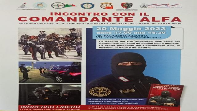 San Benedetto del Tronto, incontro con il Comandante Alfa dei Gis dei Carabinieri