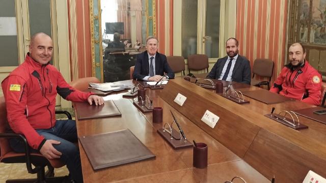 Prefettura, incontro con i rappresentanti della Stazione di Ascoli Piceno del Soccorso Alpino e Speleologico 