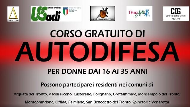 Pagliare del Tronto, parte corso gratuito di autodifesa per donne dai 16 ai 35 anni
