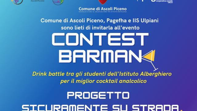 Ascoli Piceno, 'Sicuramente su strada': Alberghiero Celso Ulpiani partecipa a 'Contest Barman'