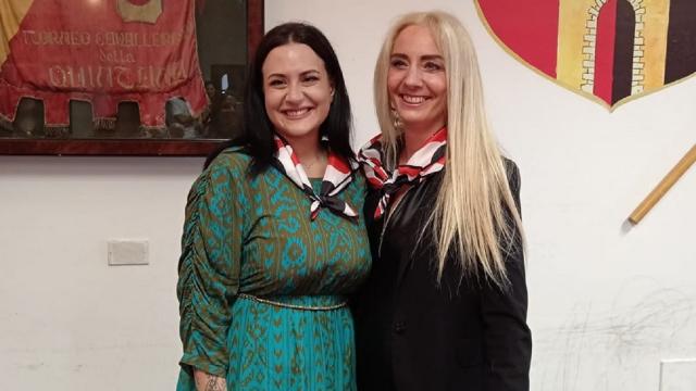 Quintana Ascoli Piceno: Porta Tufilla presenta le dame 2023, Alessandra Ciannavei e Valentina Formica