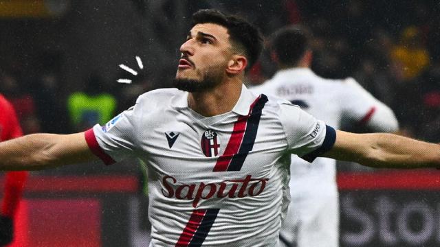 Milan-Bologna 2-2, un rigore dell'ascolano Orsolini in extremis frena i rossoneri di Pioli